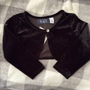 The Children's Place Black Velvet Kids Jacket